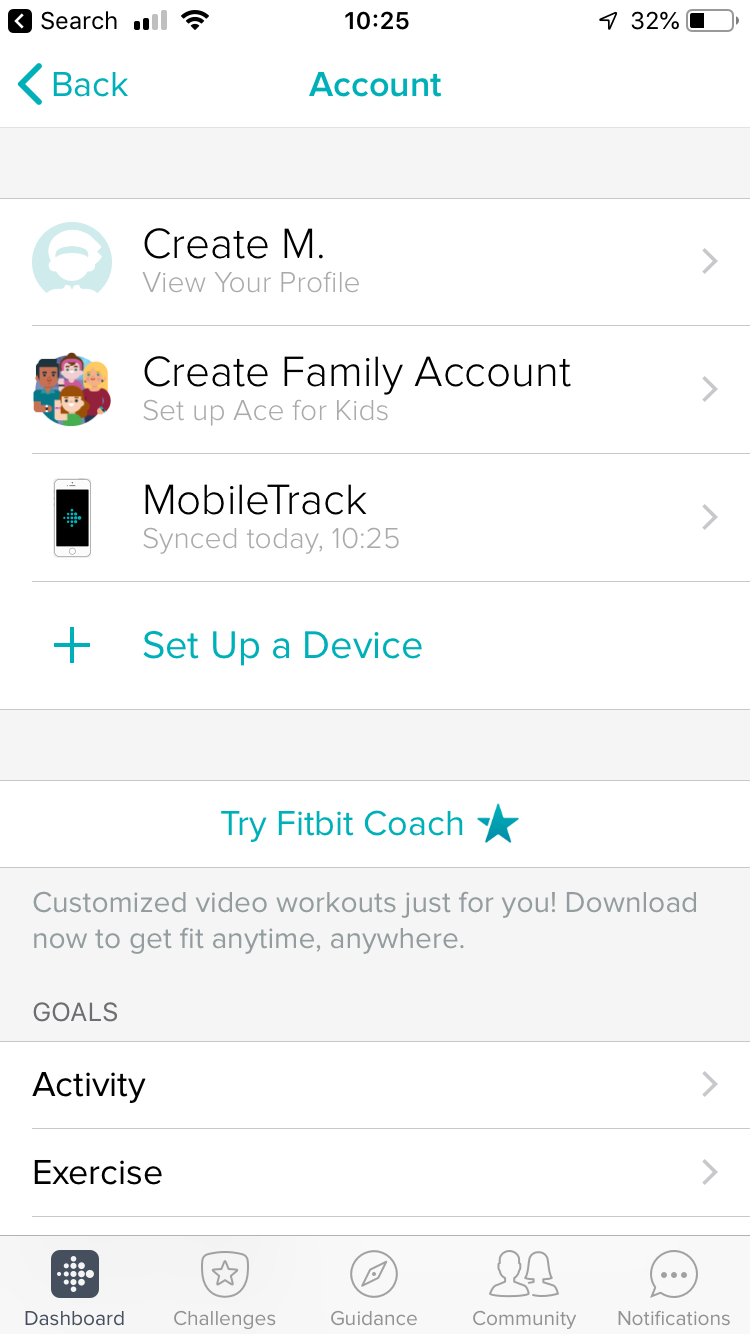 Set up your Fitbit fitness tracker Bullet